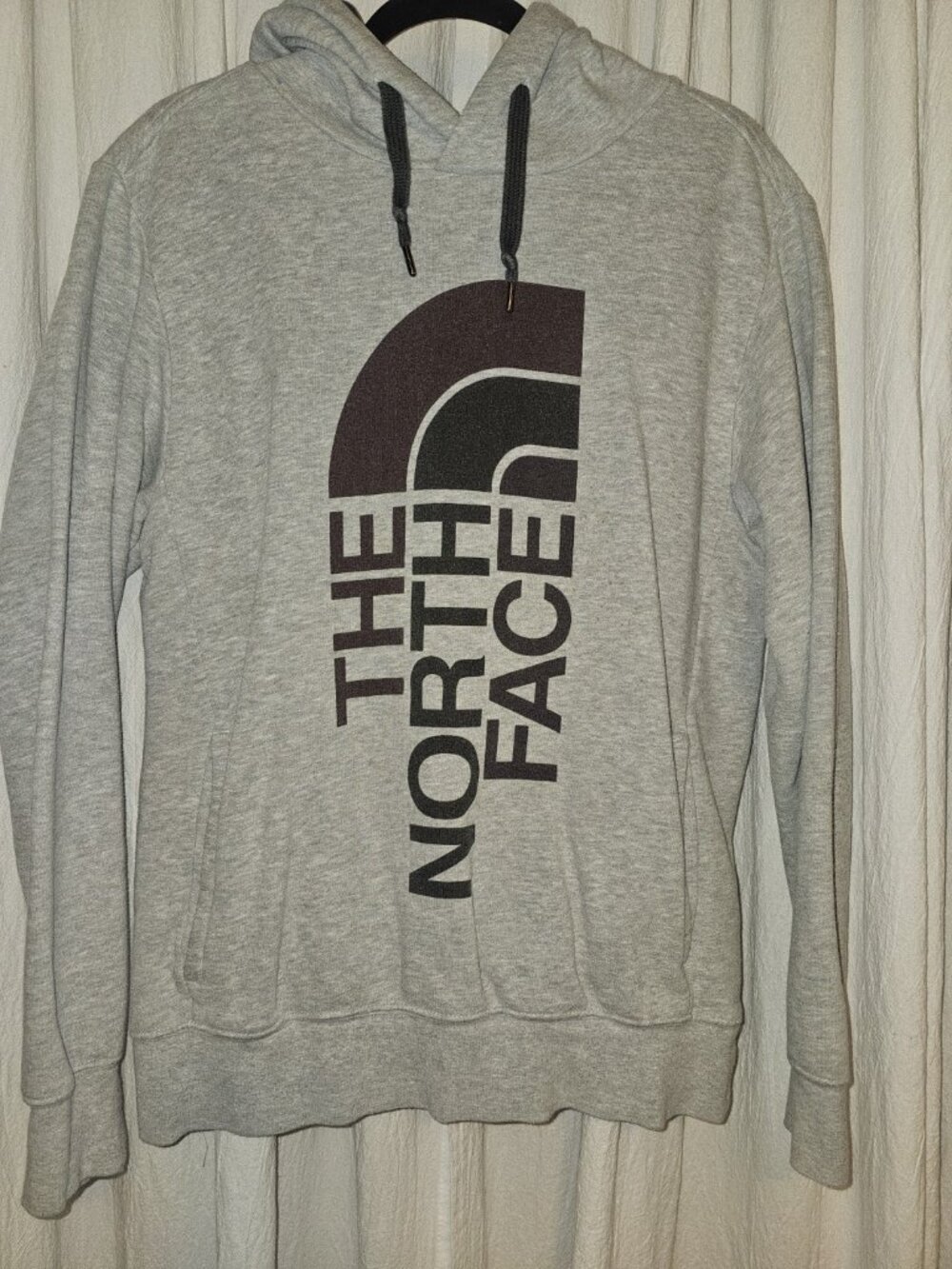 The North Face Gray Logo Pullover Hoodie Unisex Size Medium